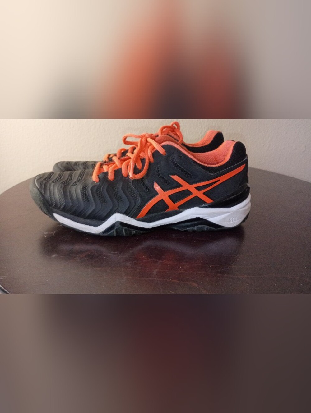 ASICS Black and Orange Womans Athletic Shoes And Running Shoes